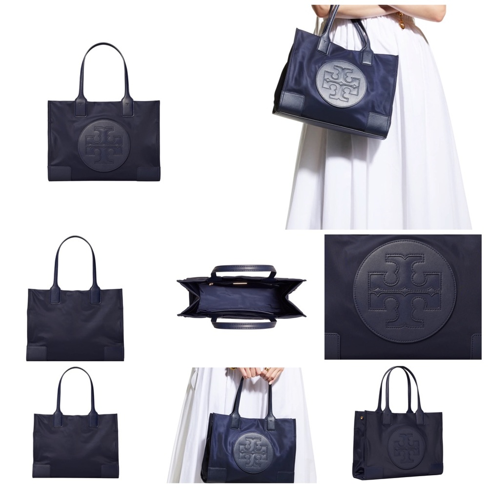 Tory Burch Ella Mini Tote in Tory Navy NWT - Picture 8 of 8